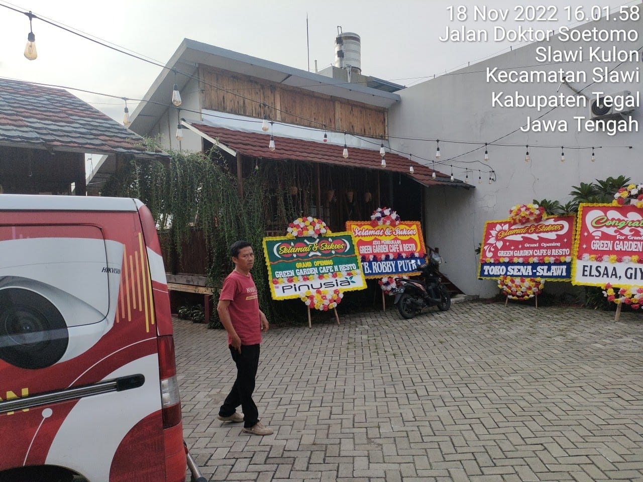 PEMASANGAN CCTV HIKVISION 4 CHANNEL DI GREEN GARDEN CAFE & RESTO, KEC. SLAWI, KAB. TEGAL