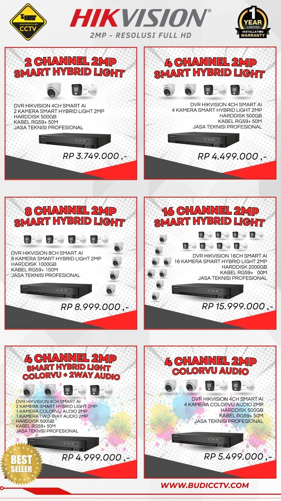 Brosur Harga 1 - Budi CCTV