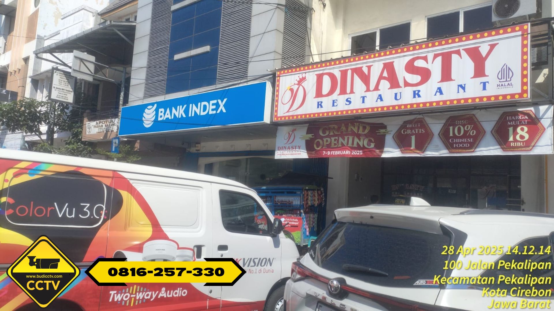 Pemasangan CCTV di Dinasty Restaurant Cirebon oleh Budi CCTV