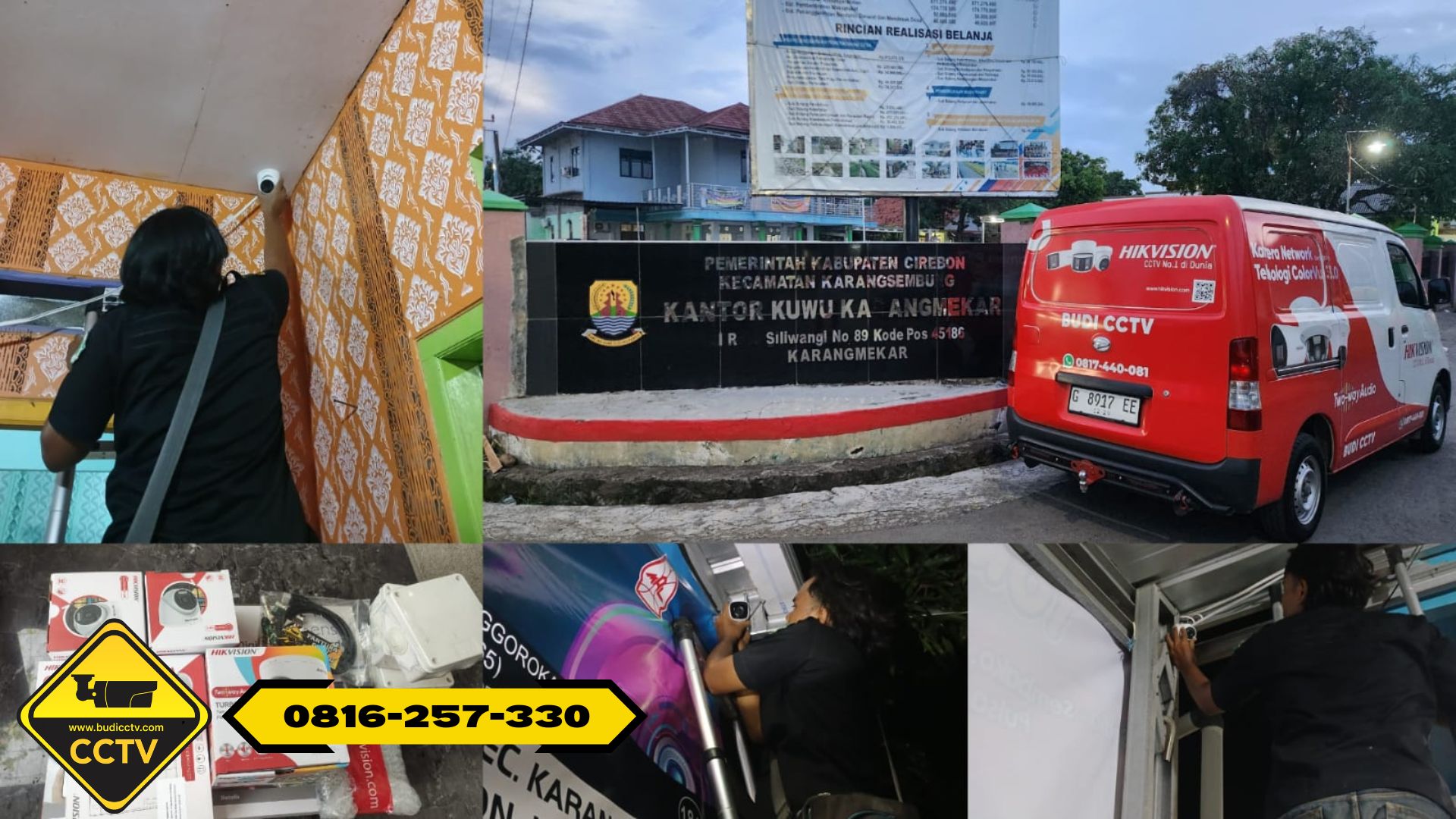 Cari Toko CCTV di Cirebon? Ini Contoh Pemasangan Hikvision Smart Hybrid Light di Karangsembung oleh Budi CCTV