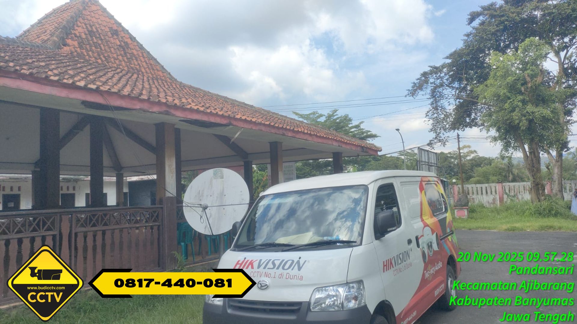 Instalasi CCTV Hikvision Two-Way Audio di Kelurahan Pandansari oleh Budi CCTV