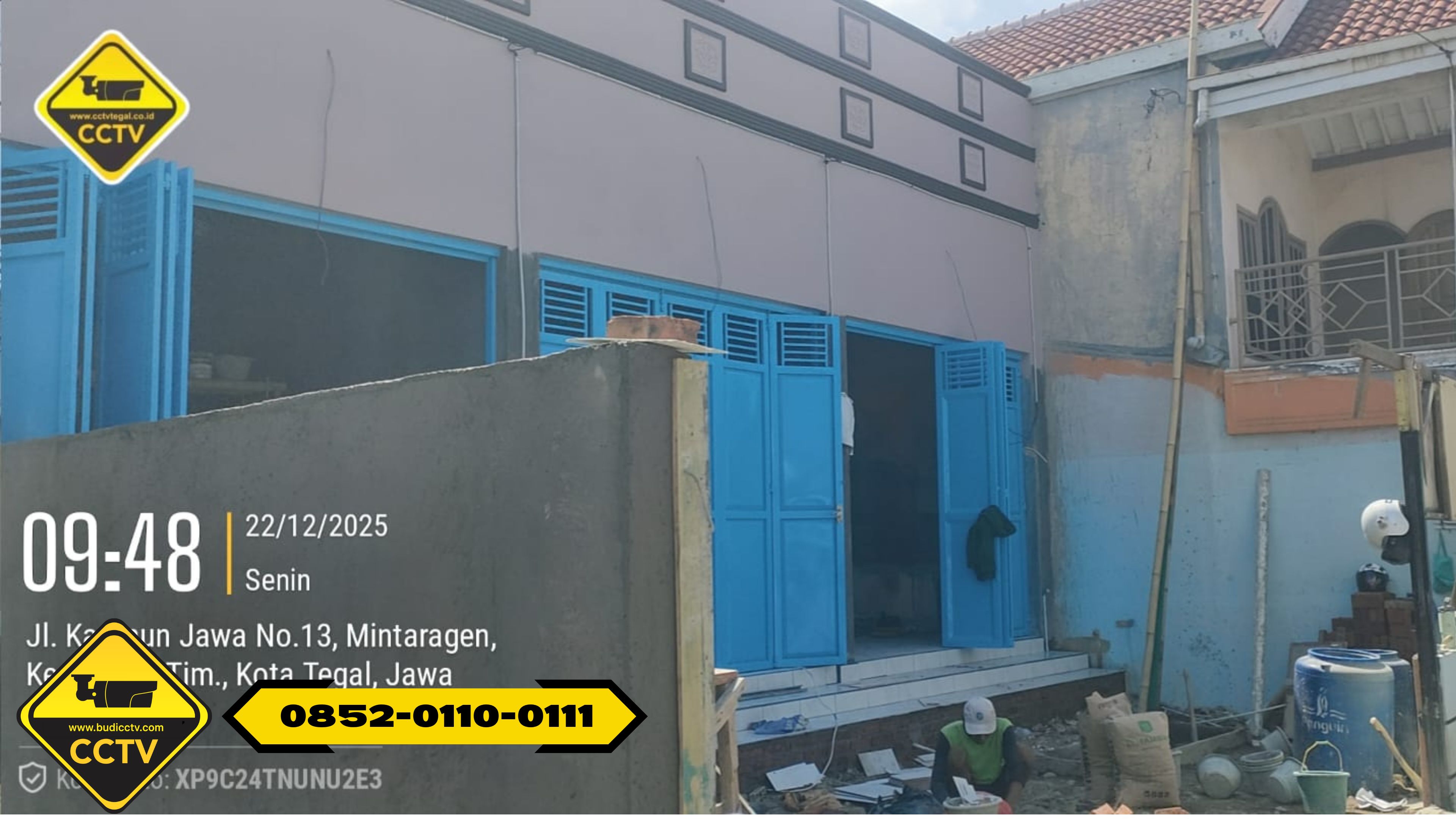 Pemasangan CCTV Hikvision Smart Hybrid Light 2MP 2 Channel di Ruko Area Mintaragen