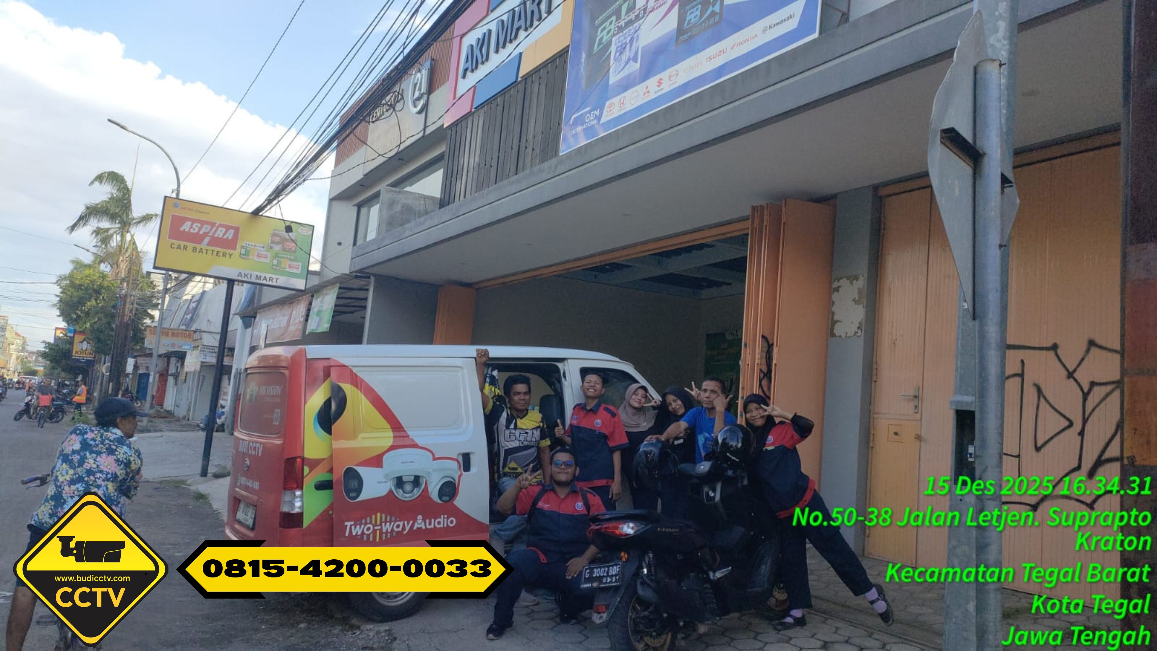 Pemasangan CCTV Hikvision 4 Channel 2MP Smart Hybrid Light + ColorVu Audio + Two Way Audio di Ruko Jl. Letjen Supro Keraton