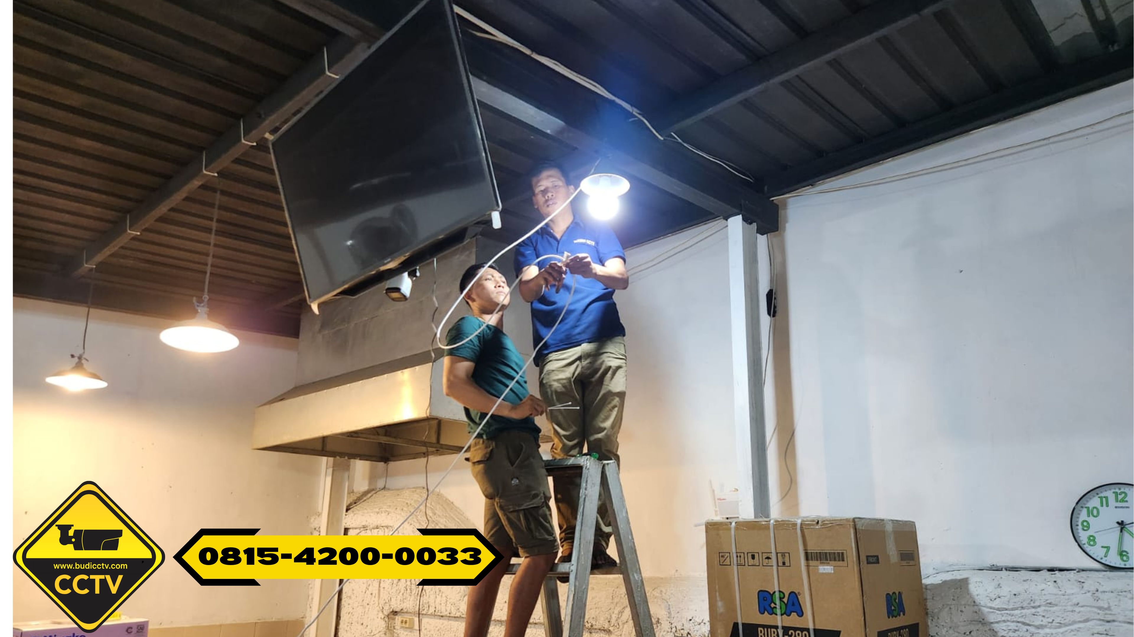 Pemasangan CCTV Hikvision 8 Channel Smart Hybrid Light 5MP di PT Wilayah Slawi