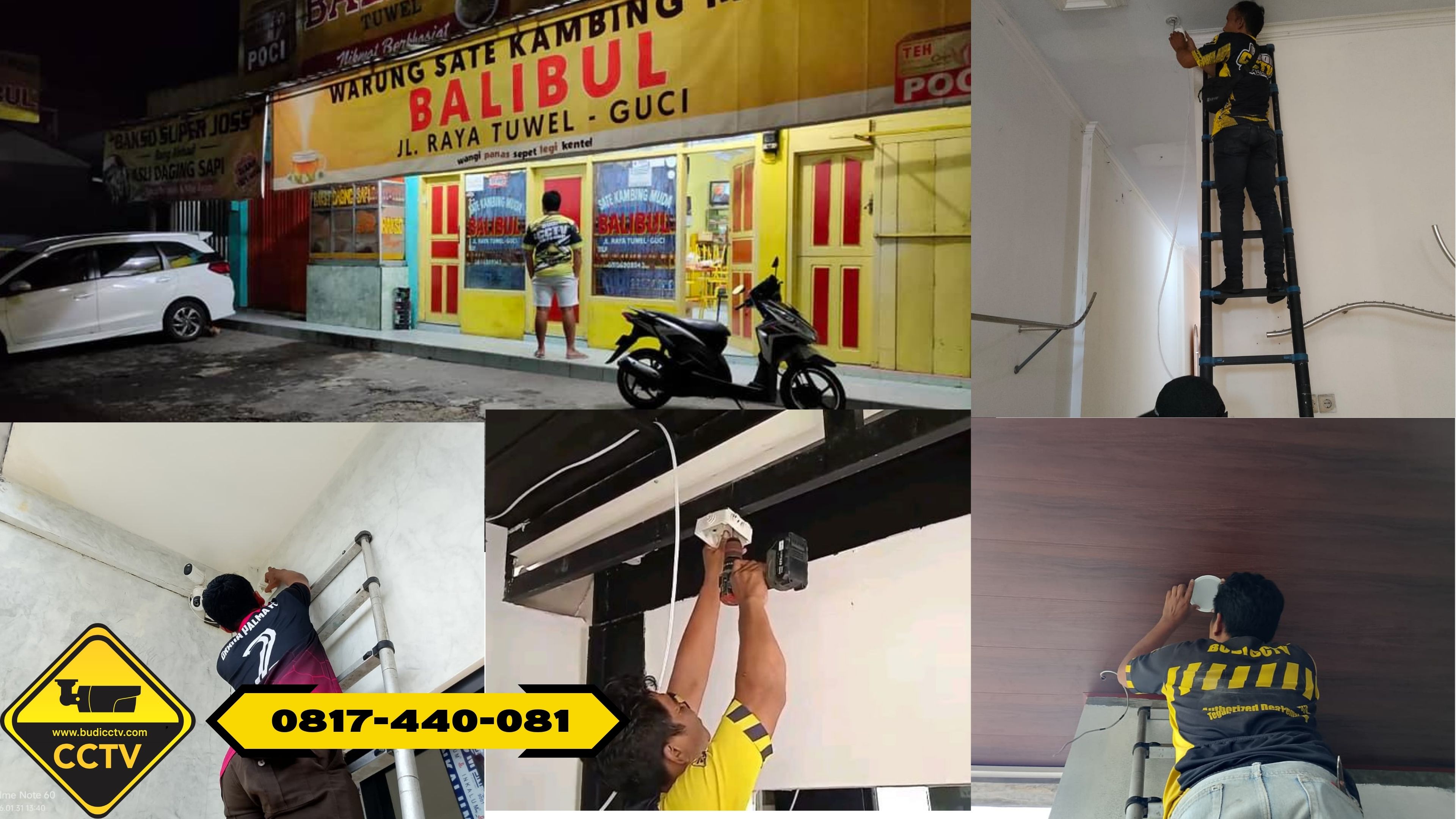 Pasang CCTV Hikvision 8 Channel 2MP Infra Red Full HD di Rumah Makan Kota Tegal