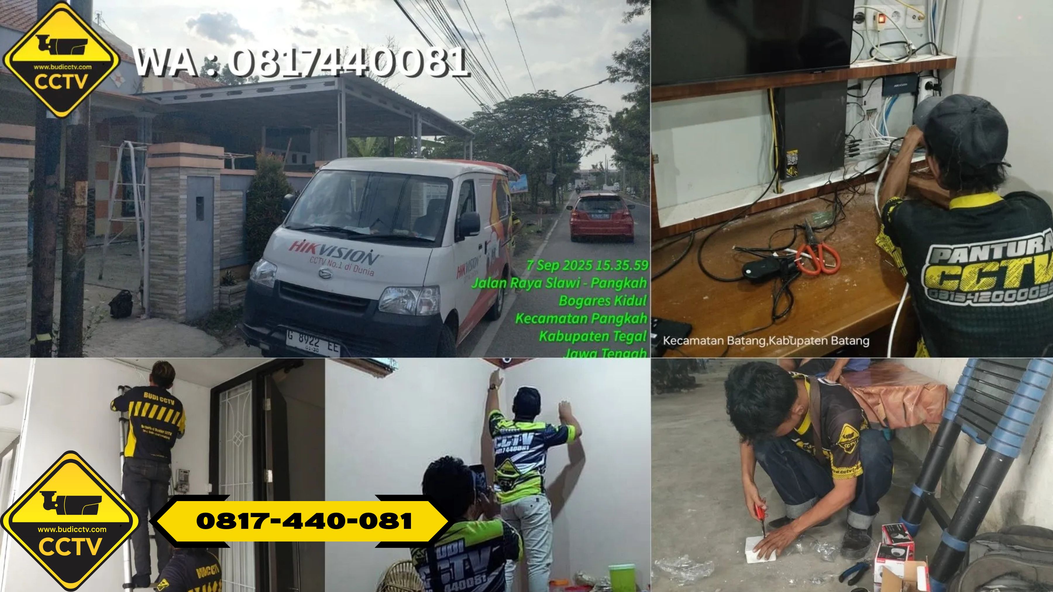 Pasang CCTV Hikvision 8 Channel Smart Hybrid Light 5MP di Kota Tegal untuk Keamanan Rumah