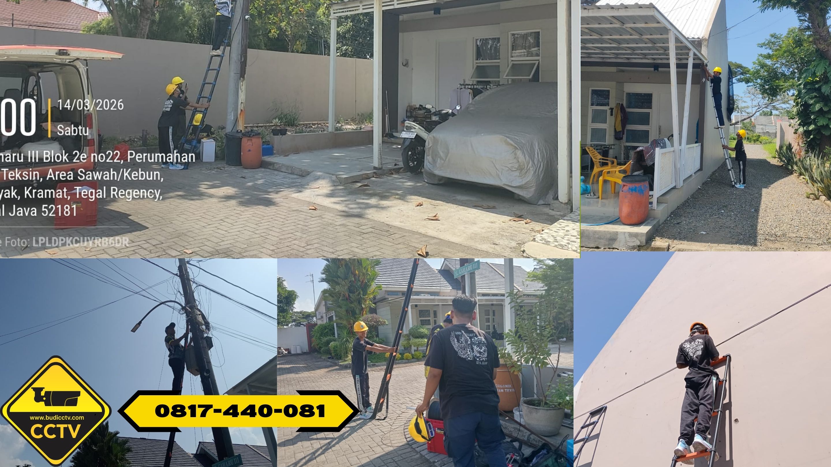 Pemasangan CCTV Hikvision 8 Channel Smart Hybrid Light 2MP di Rumah Area Greenteksil