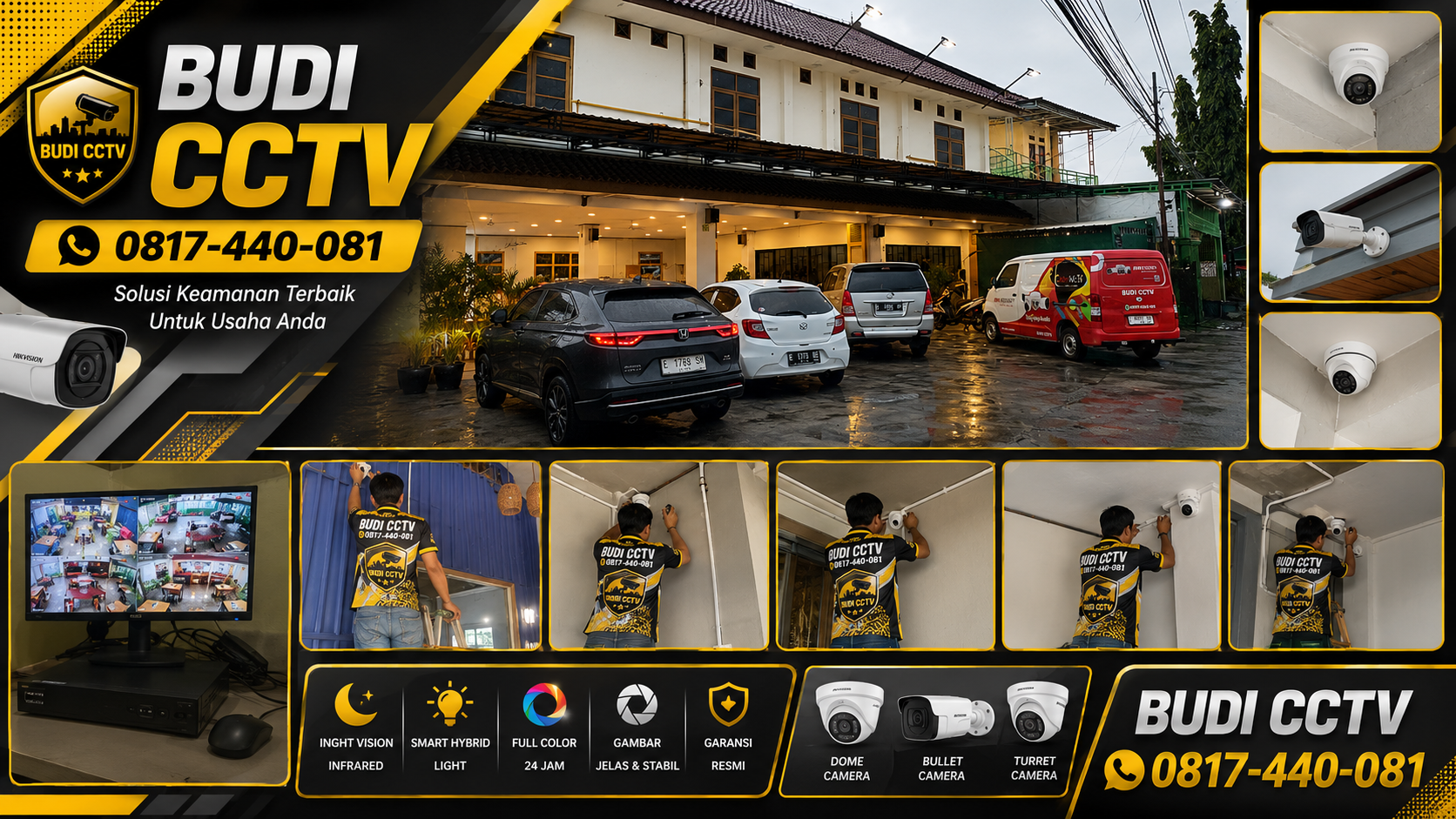 Instalasi CCTV untuk Warung Makan di Cirebon Bersama Budi CCTV Pekalongan