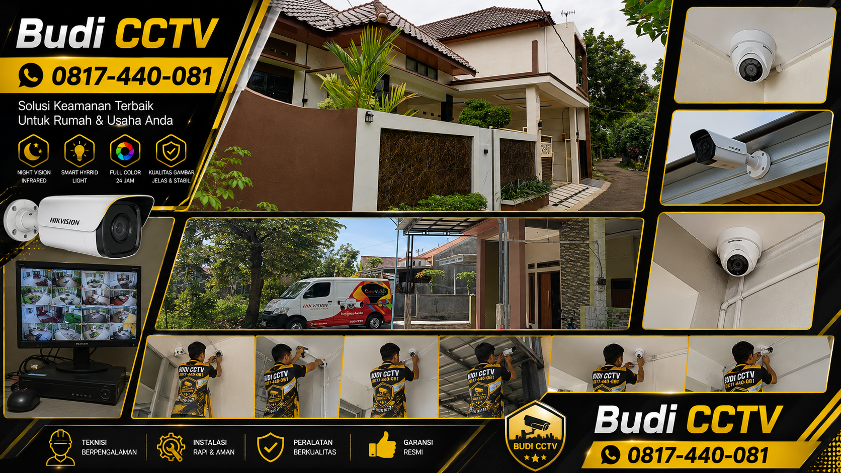 Pemasangan CCTV HiLook untuk Rumah di Area Batang oleh Budi CCTV Pekalongan