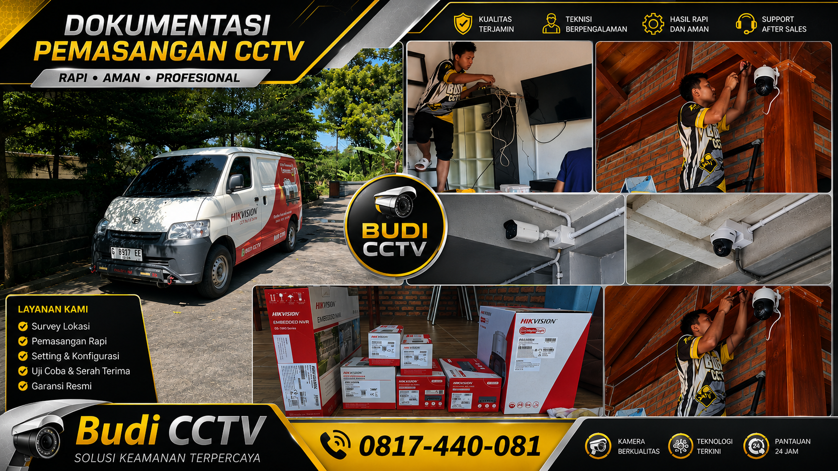 Instalasi CCTV Hikvision IP Camera di Green Qualita Villa Cibeureum Kabupaten Kuningan