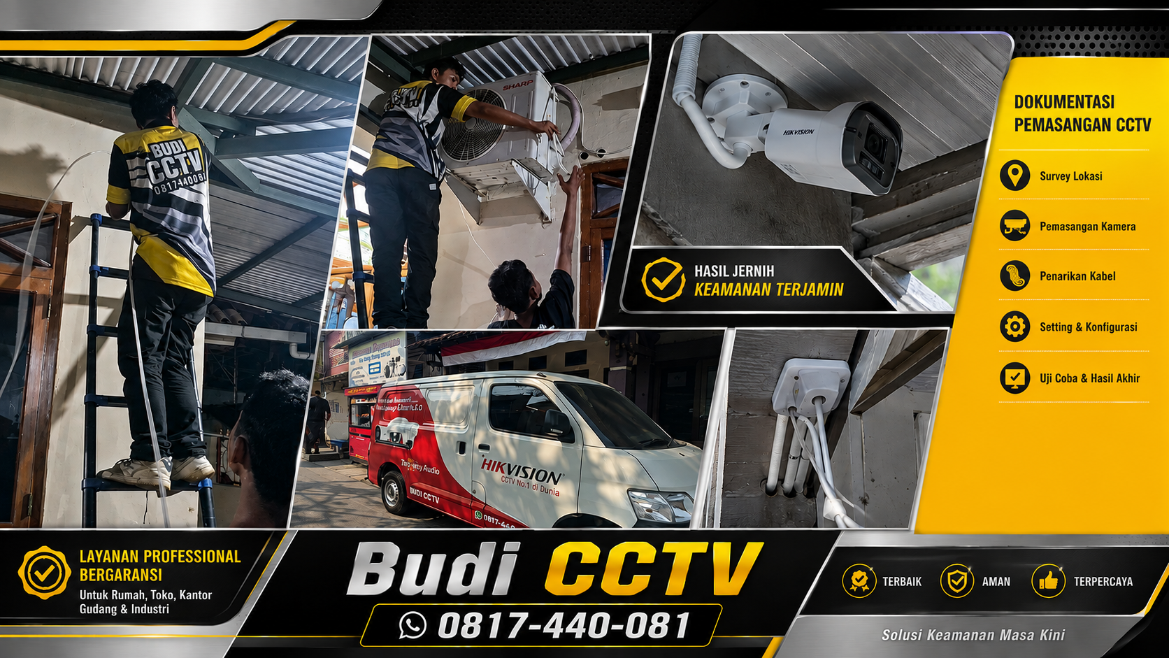 Pemasangan CCTV Hikvision Rumah Tinggal di Slawi