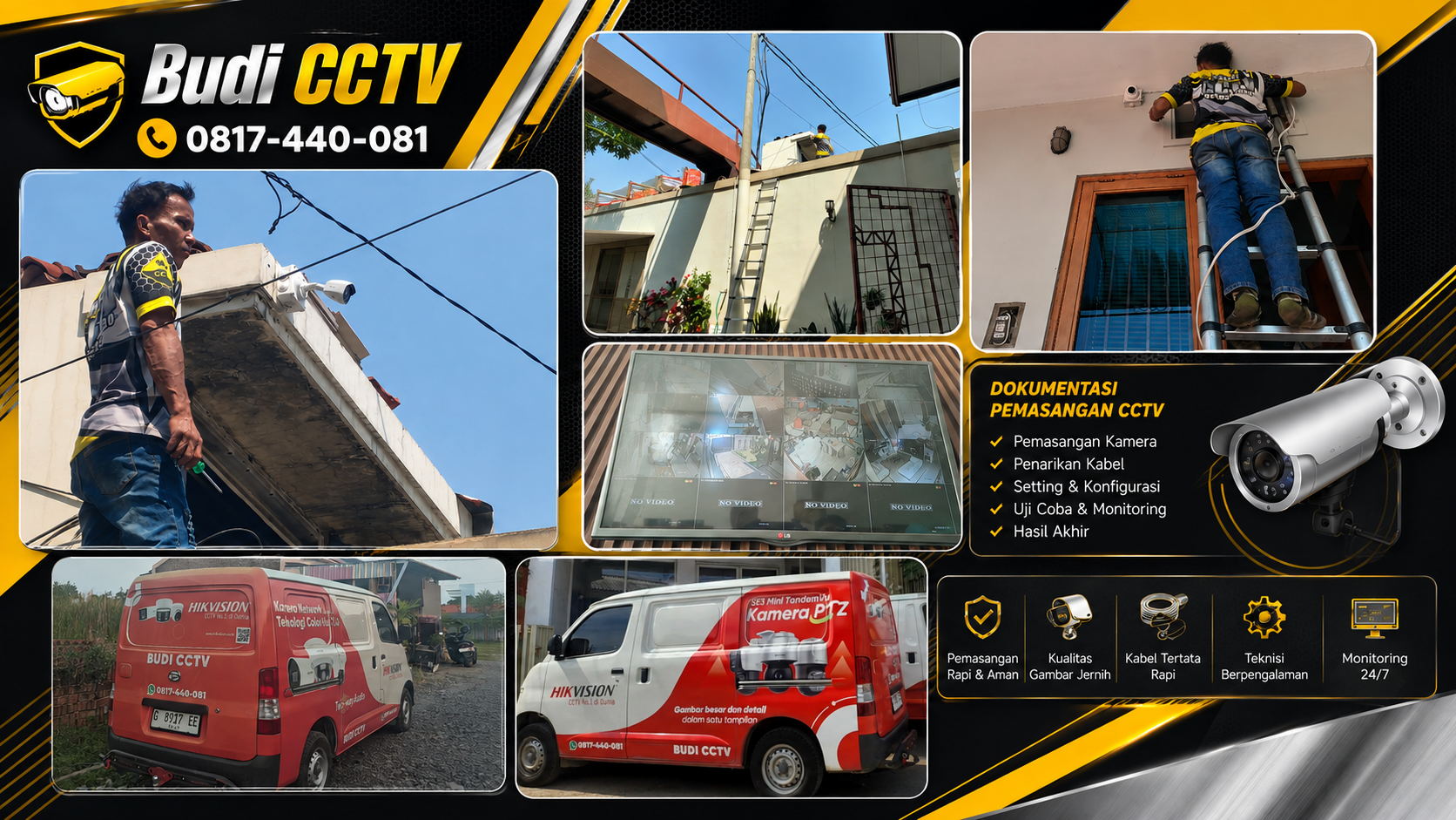 Instalasi CCTV Hikvision Rumah Pemalang oleh Budi CCTV