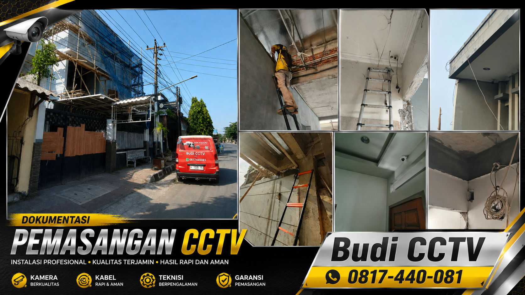 Instalasi CCTV HiLook IP Camera di Rumah Pekalongan, Aman dan Terpantau