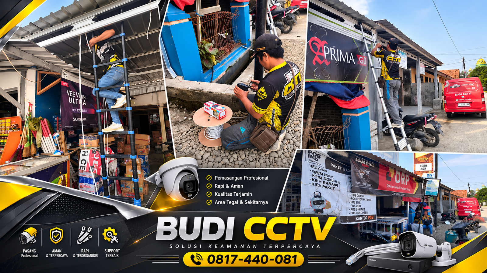 Instalasi CCTV Hikvision di Toko Sembako di Area Brebes