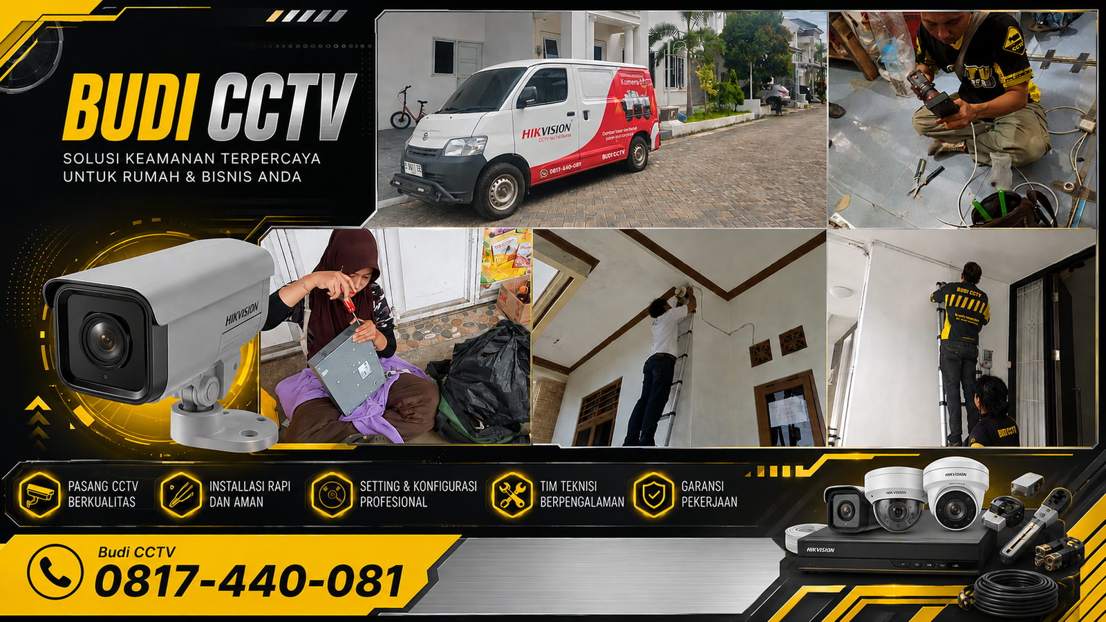 Instalasi CCTV Hikvision di Slawi Oleh Budi CCTV
