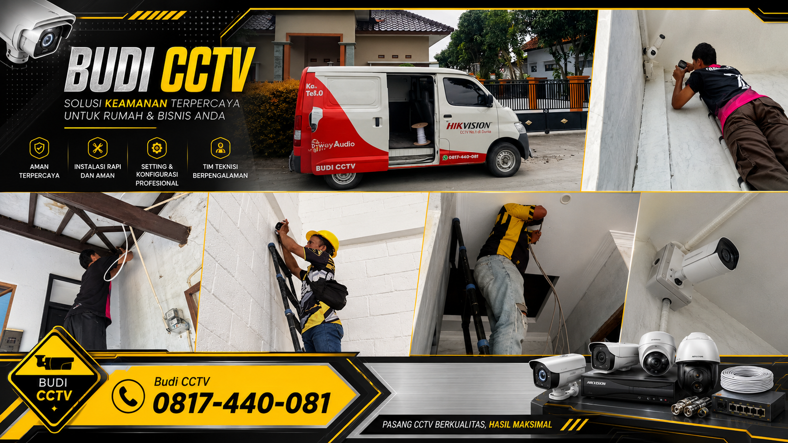 Instalasi CCTV Hikvision di Salah Satu Rumah Pemalang