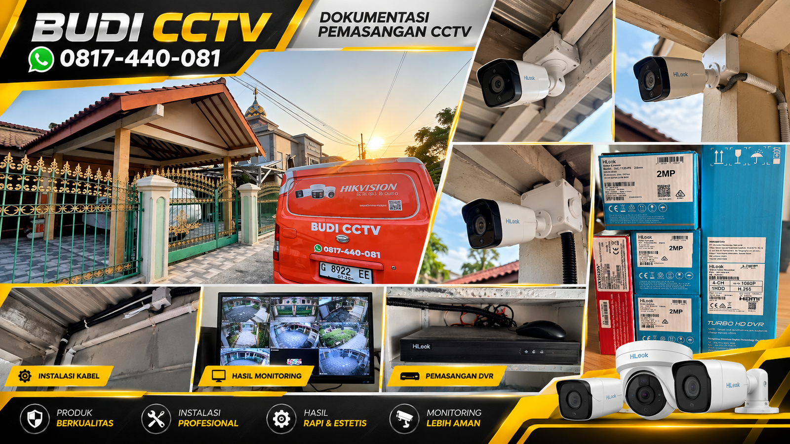 Instalasi CCTV Hilook di Rumah Brebes, Pengawasan yang Lebih Menyeluruh
