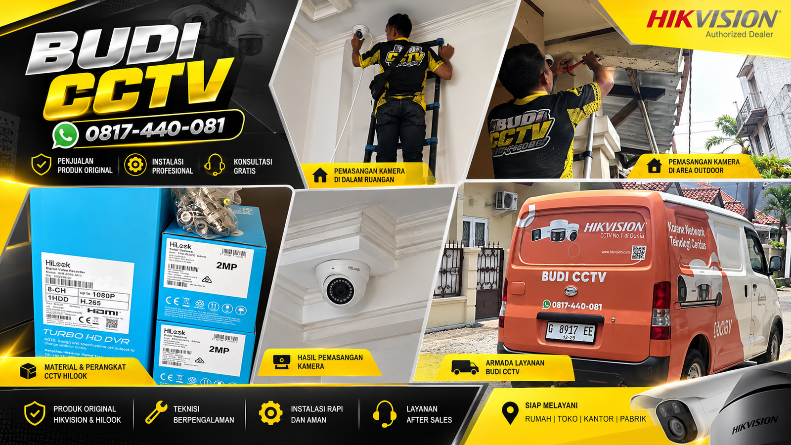 Pemasangan Sistem Keamanan Rumah di Brebes dengan CCTV Hilook