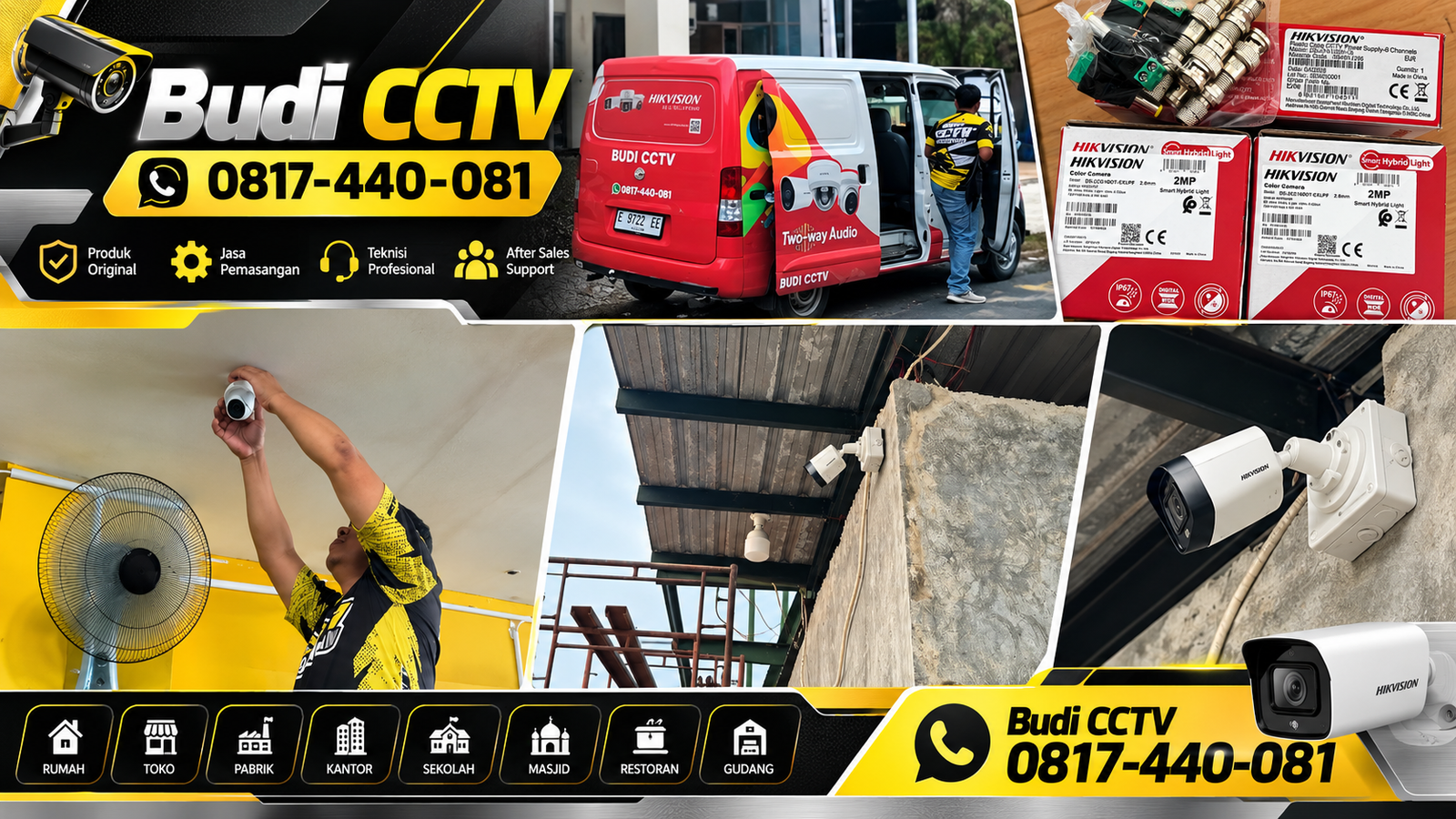 Instalasi CCTV Hikvision di Slawi untuk Keamanan Gudang
