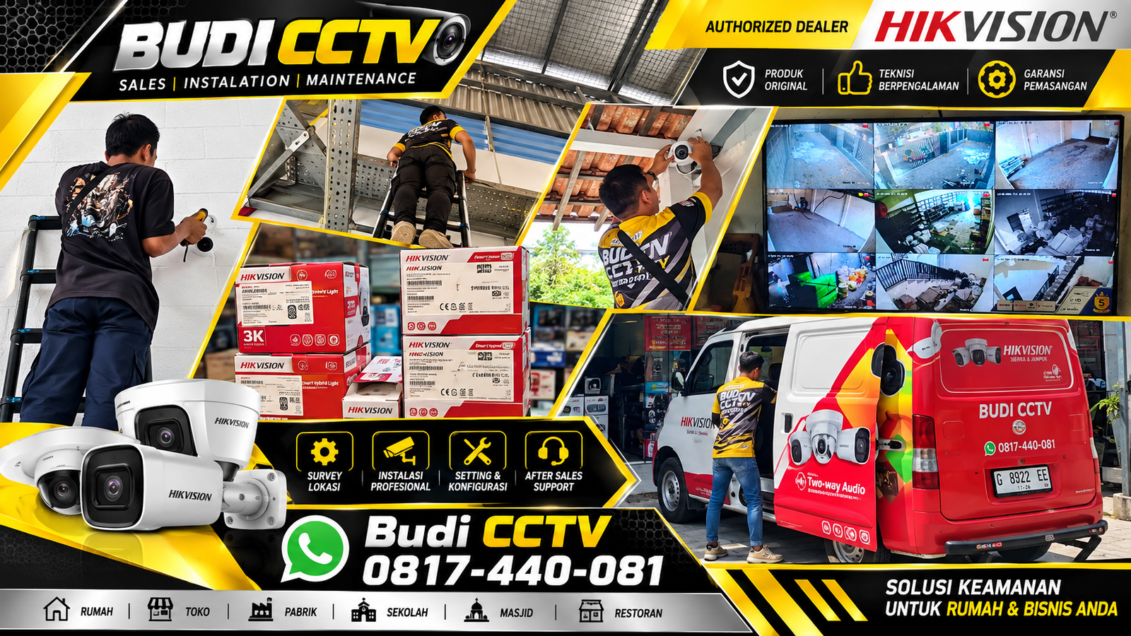 Instalasi CCTV Hikvision Cirebon untuk Keamanan Gudang