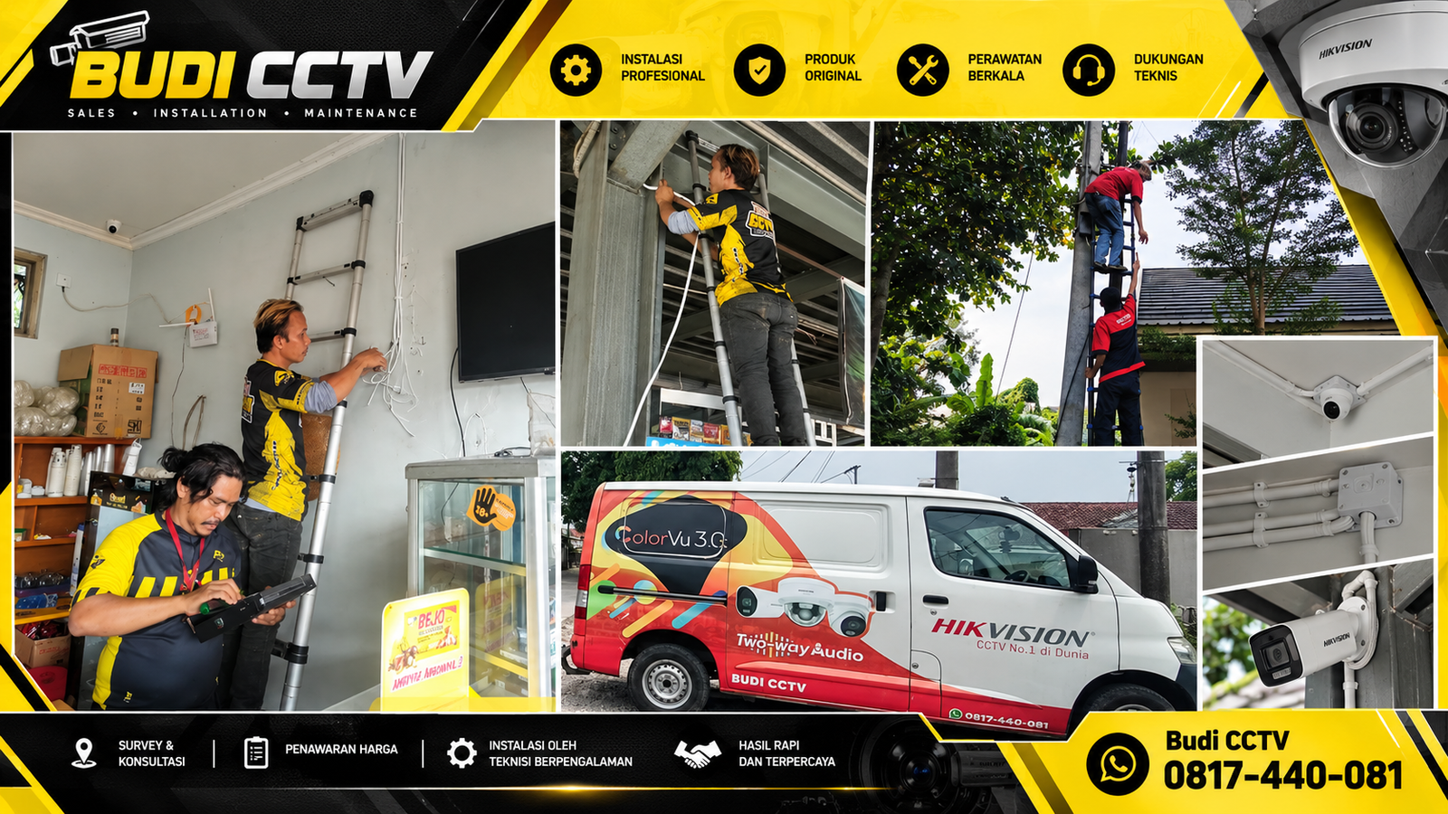Instalasi CCTV Hikvision Tegal untuk Toko Sembako