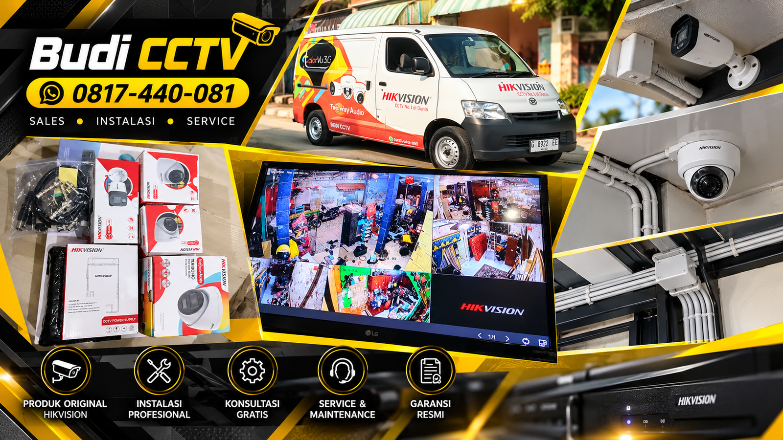 Pemasangan CCTV Hikvision Brebes untuk Rumah dengan Pengerjaan Rapi dan Terarah