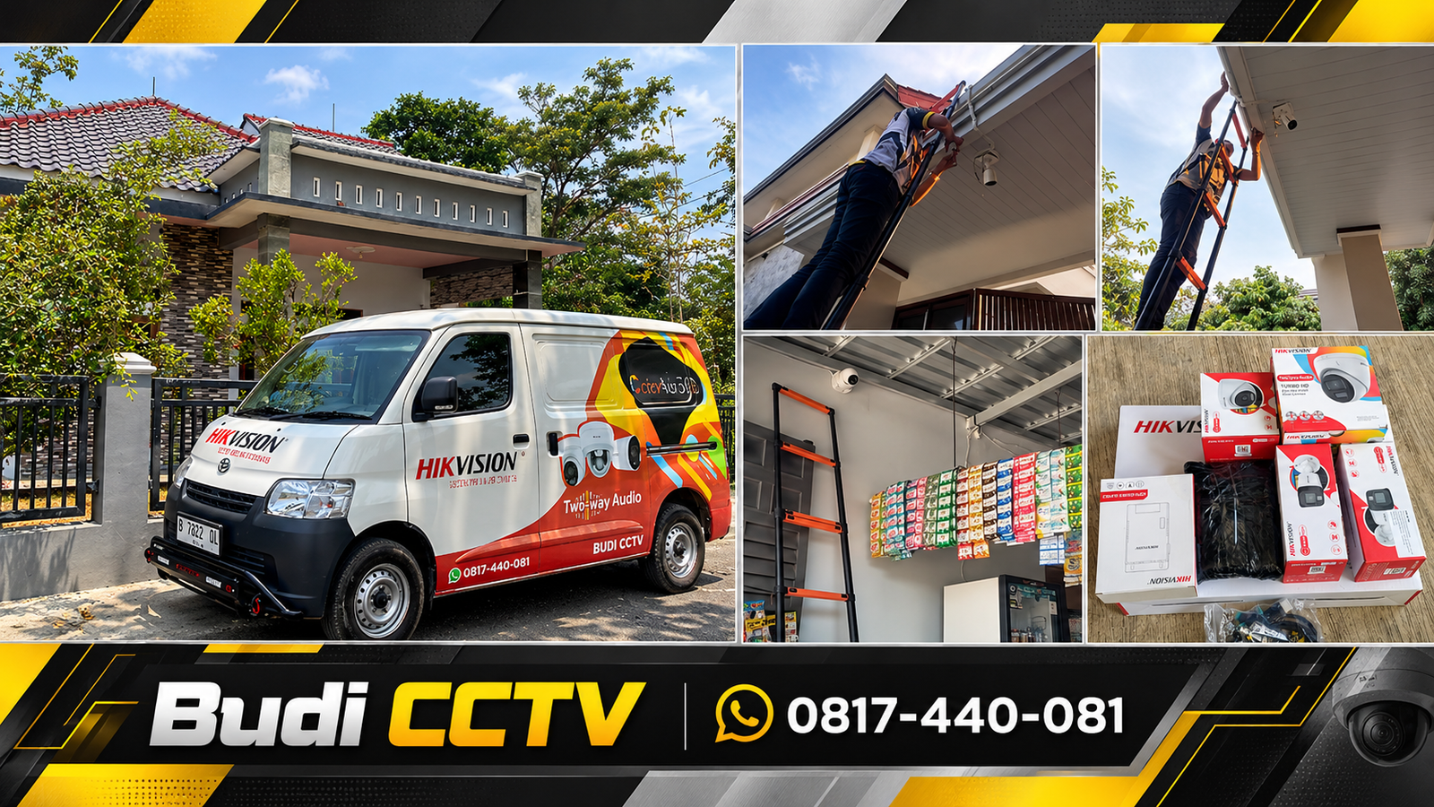 Instalasi CCTV Hikvision Two Way Audio untuk Rumah di Brebes