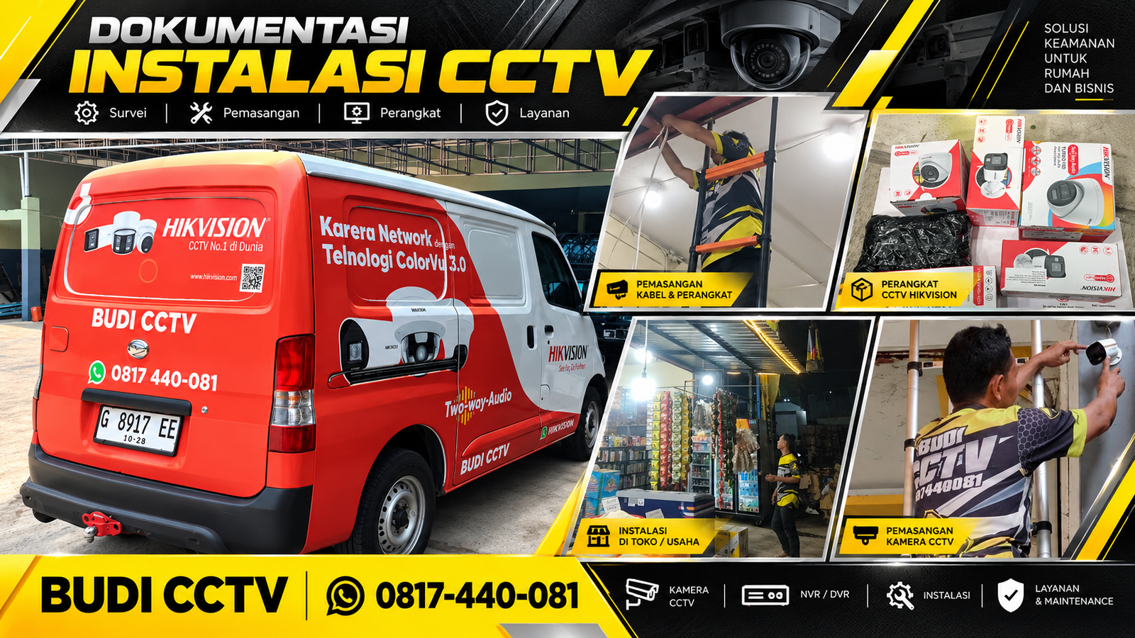 Pemasangan CCTV Hikvision Tegal untuk Toko dengan Perangkat Sesuai Kebutuhan Usaha