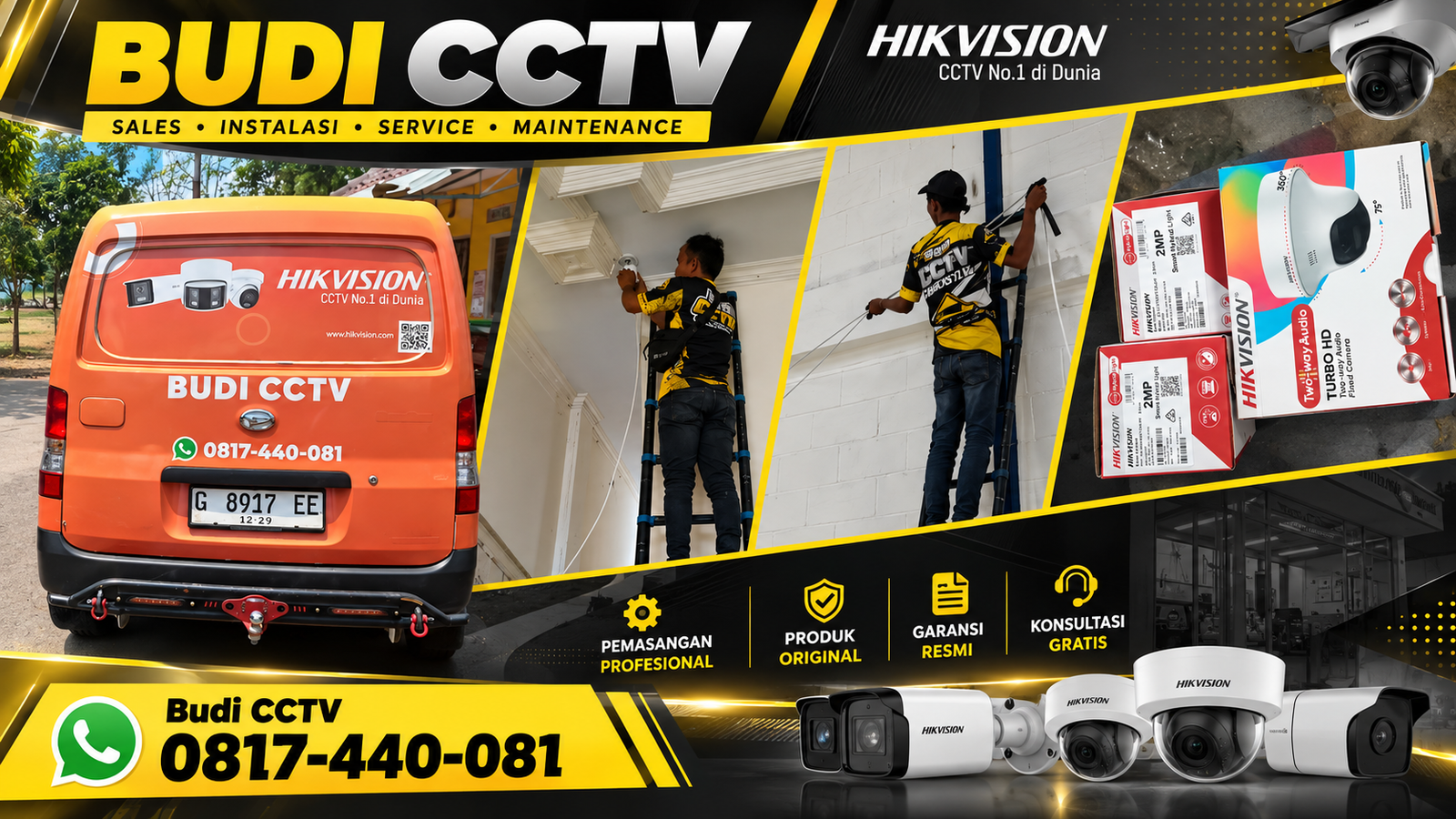Instalasi CCTV Hikvision Pemalang untuk Rumah dengan Pengawasan Menyeluruh