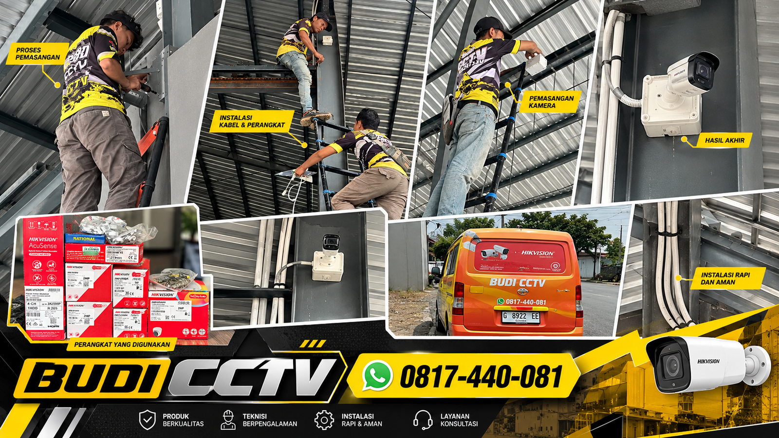 Instalasi CCTV Hikvision Tegal untuk Pengamanan Gudang Usaha